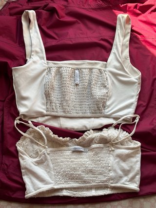 Conjunto 2 Tops Blancos