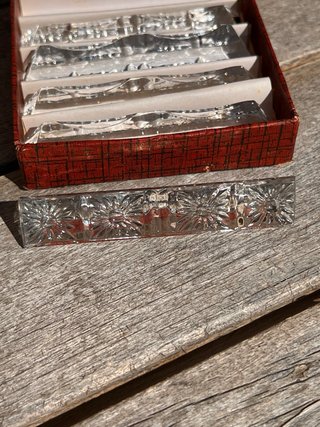 Reposacubiertos cristal francés caja