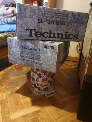 Pareja Cajas Originales Technics SL-1210M5G Vacias