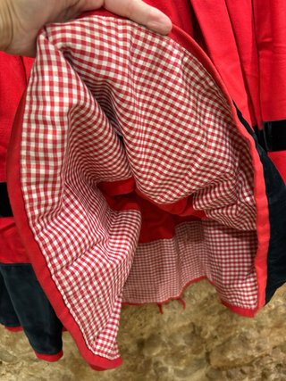 Traje Regional Gallega Rojo y Negro