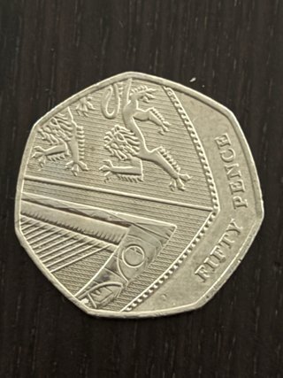 5 Monete 50 Pence UK Brexit Paddington Carlo Rare