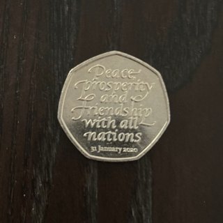 5 Monete 50 Pence UK Brexit Paddington Carlo Rare