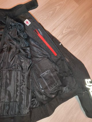 Chaqueta de moto DXR negra