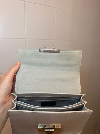 Bolso Furla Venere Piel Gris y Dorado