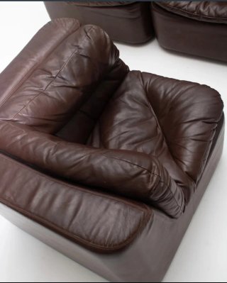 Sofá modular de piel WALLTER KNOLL 144 (4 módulos)