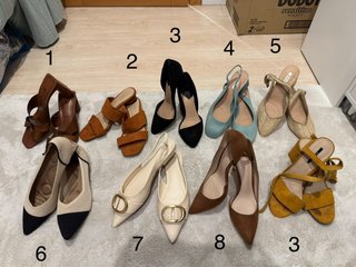 Zapatos Talla 38 Beige y Marrón