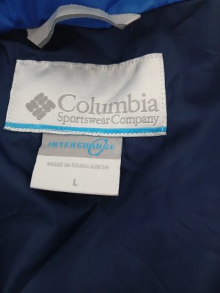 Chaqueta Columbia Azul. 3 en 1. Talla L