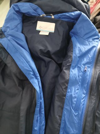 Chaqueta Columbia Azul. 3 en 1. Talla L