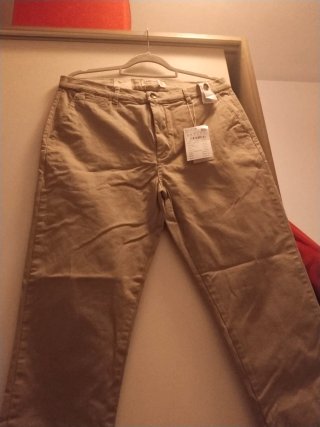 Pantalones chinos hombre beige