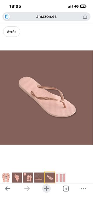 Havaianas rosas talla 39