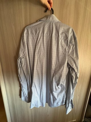 Camicia uomo fantasia grigio/bianco