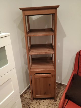 Mueble Estantería Madera con Puerta