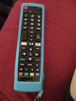 Mando a distancia TV azul