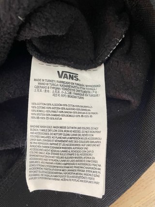 Sudadera Vans Negra