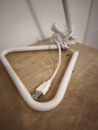 Lámpara Escritorio USB Flexible Blanca