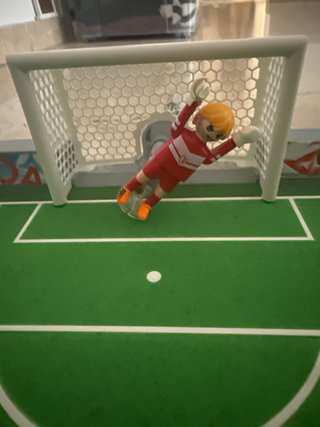 Campo de fútbol Playmobil PLEGABLE. NO ocupa espac