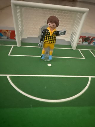 Campo de fútbol Playmobil PLEGABLE. NO ocupa espac
