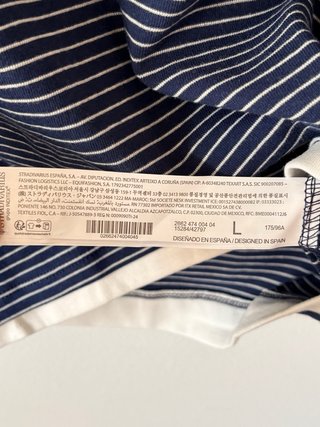Camiseta Polo Stradivarius Doble Capa Talla L