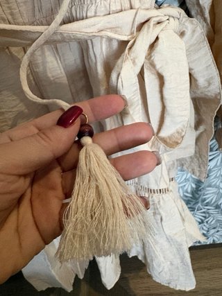 Vestido Zara Beige Talla Única