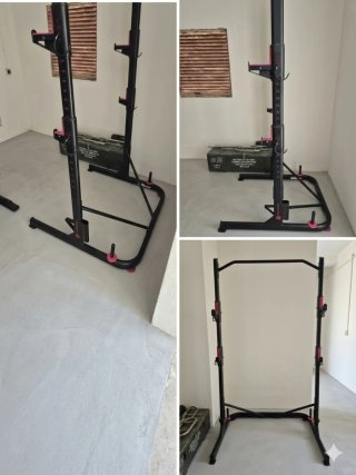 Rack de sentadillas y dominadas