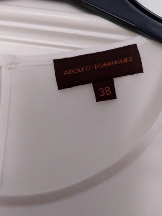 Camisa blanca manga larga Adolfo Domínguez, M