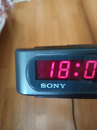 Despertador Radio Sony Digital Negro