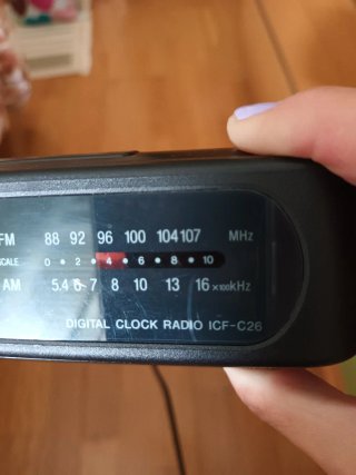 Despertador Radio Sony Digital Negro