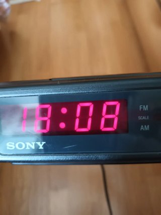 Despertador Radio Sony Digital Negro
