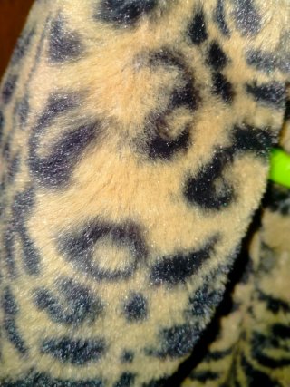 Chaqueta vaquera larga forro animal print