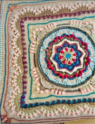 Manta Mandala Tibetana Multicolor