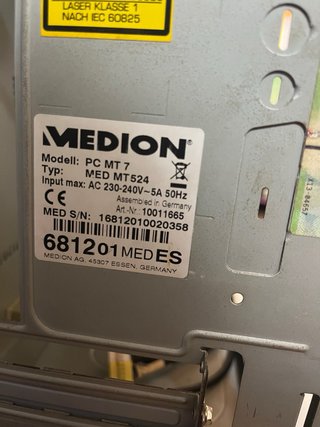 Torre PC Medion Negra