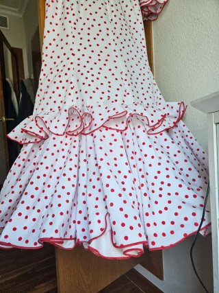 Vestido de flamenca con volantes
