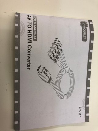 Convertidor AV a HDMI AUTOUTLET 4:3 16:9 Juegos Re