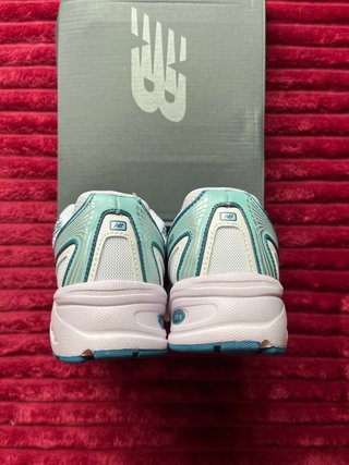 New Balance 740 Mujer Blancas y Celestes