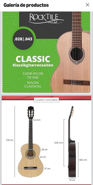 Guitarra Clásica Classic Cantabile AS-651 4/4