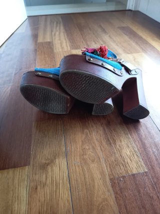 Sandalias plataforma tacon 38