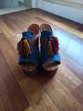 Sandalias plataforma tacon 38