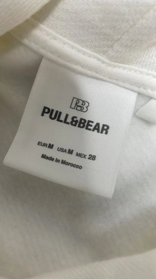 Sudadera Pull&Bear Blanca