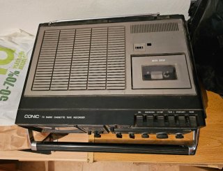 TV Radio Cassette Vintage Negro