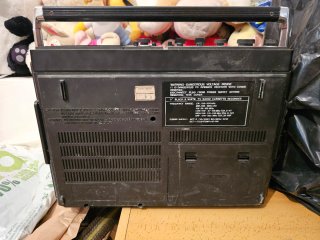 TV Radio Cassette Vintage Negro