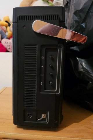 TV Radio Cassette Vintage Negro