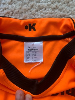 Camiseta portero Kipsta naranja T.14 años
