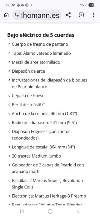 Bajo Marcus Miller Sire V7 2nd Gen