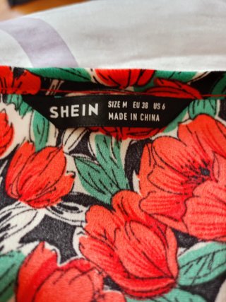Vestido largo floral SHEIN talla M
