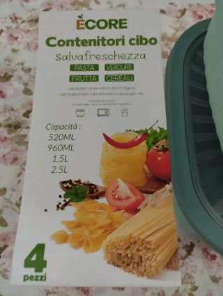 Set 4 Contenitori Cibo ÉCORE Salvafreschezza