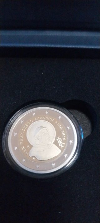 Moneda 2€ Pinocchio y San Francesco 2026 Proof