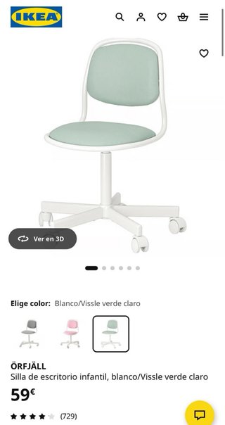 Silla Escritorio Infantil IKEA