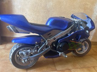 Mini Moto Deportiva Azul