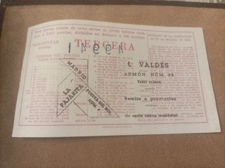 Cartel Lotería Nacional 1956