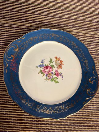 Set de merienda azul cobalto l’Amandinoise